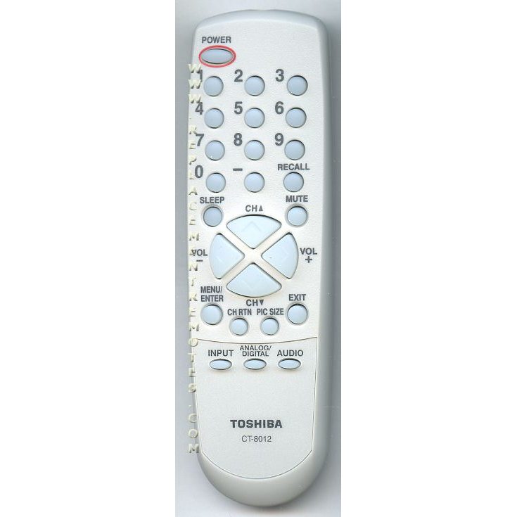 Toshiba CT8012 TV Remote Control