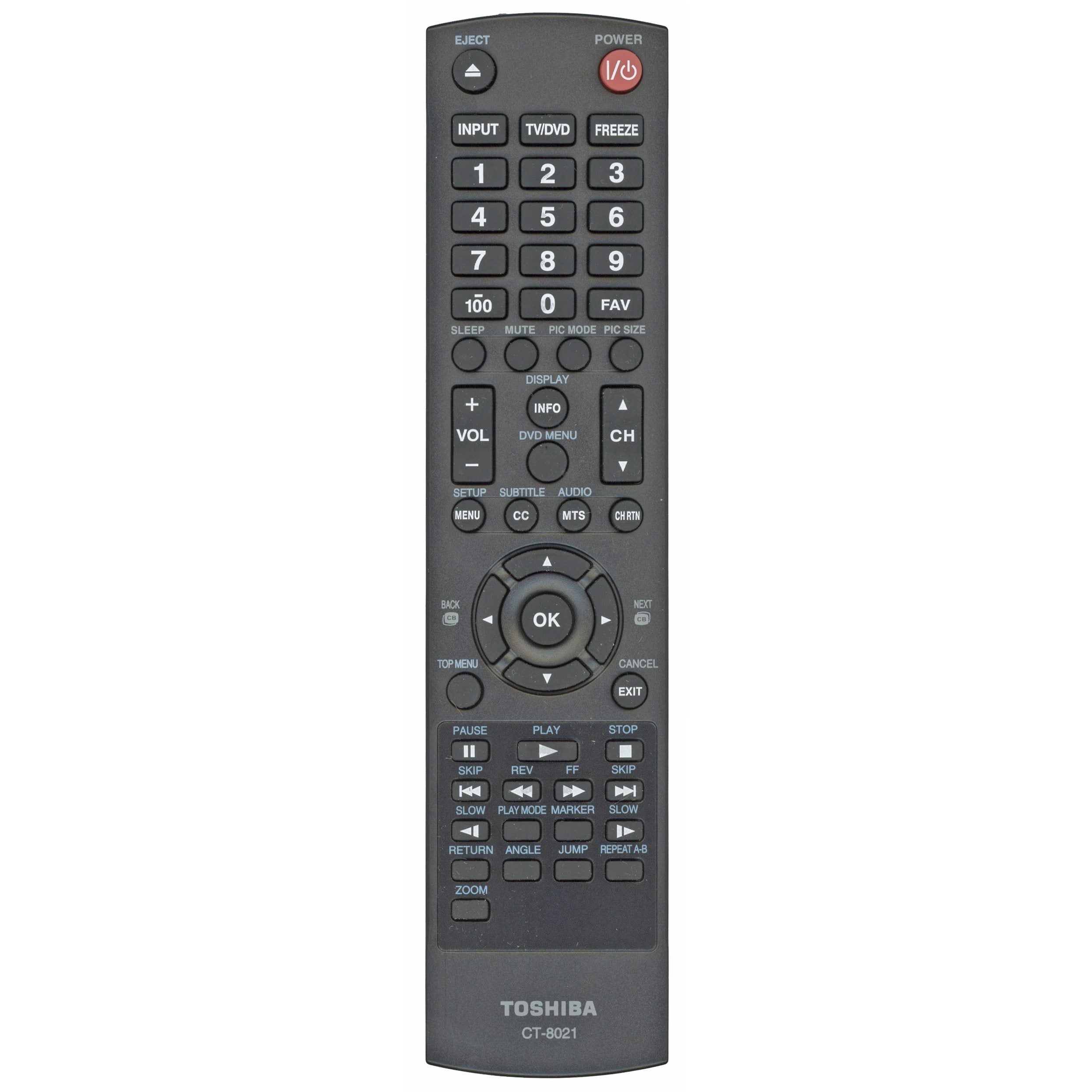 Toshiba CT8021 TV/DVD Remote Control