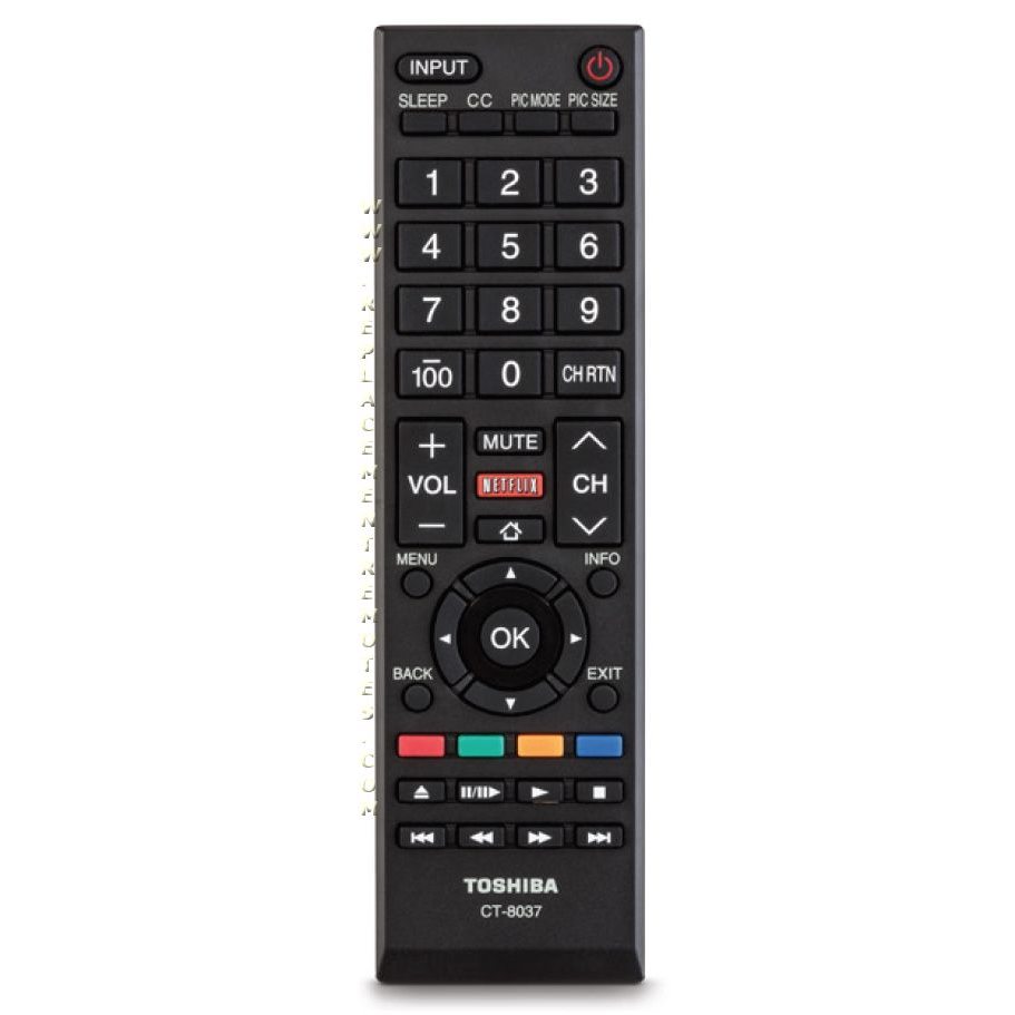 Toshiba CT8037 TV Remote Control