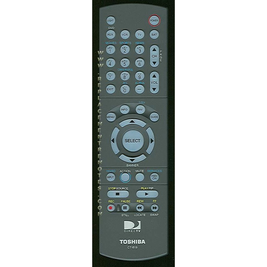 Toshiba CT819 TV Remote Control