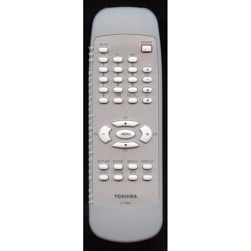 Toshiba CT864 TV Remote Control