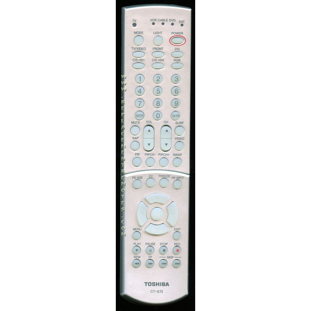 Toshiba CT875 TV Remote Control