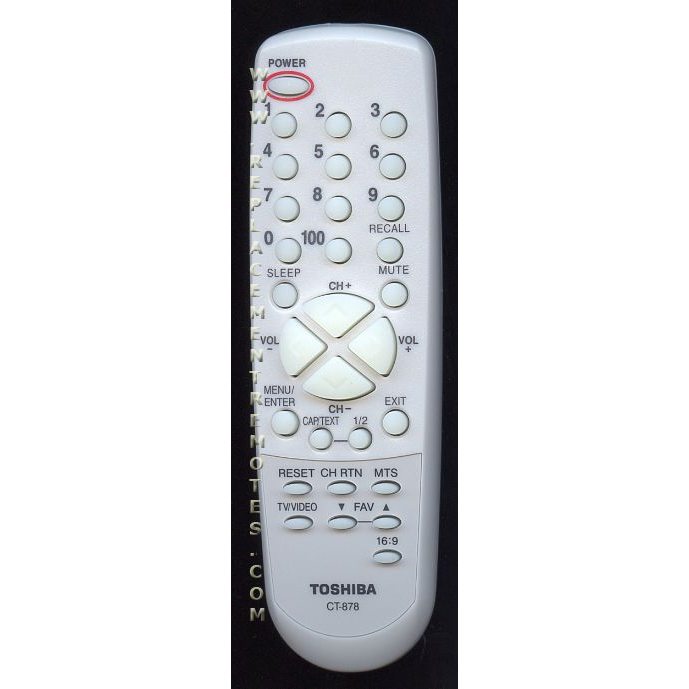 Toshiba CT878 TV Remote Control