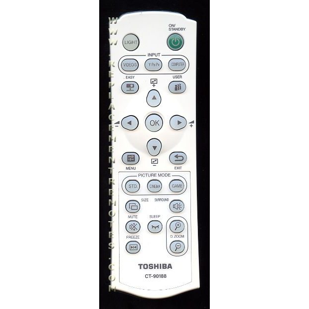 Toshiba CT90188 Consumer Electronics Remote Control