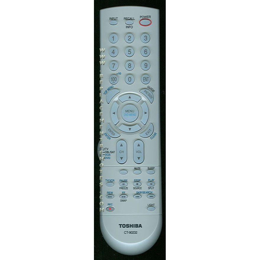 Toshiba CT90232 TV Remote Control