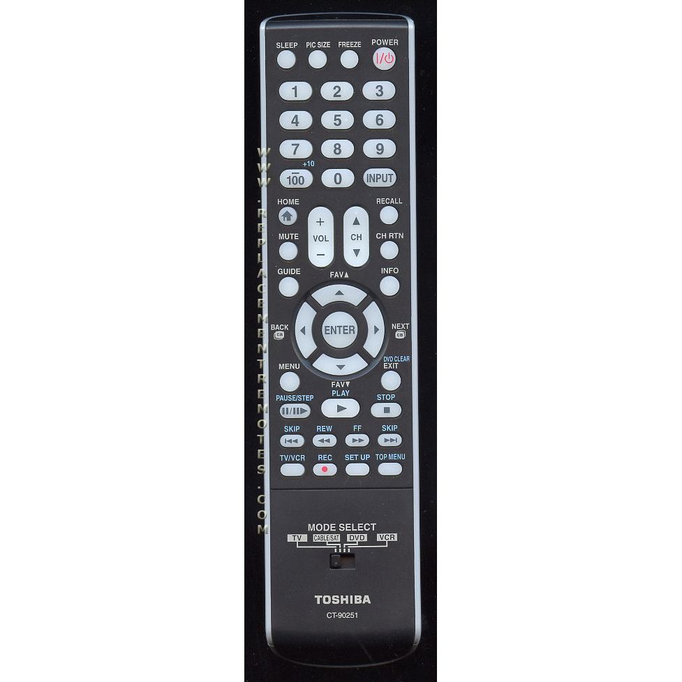 Toshiba CT90251 TV Remote Control