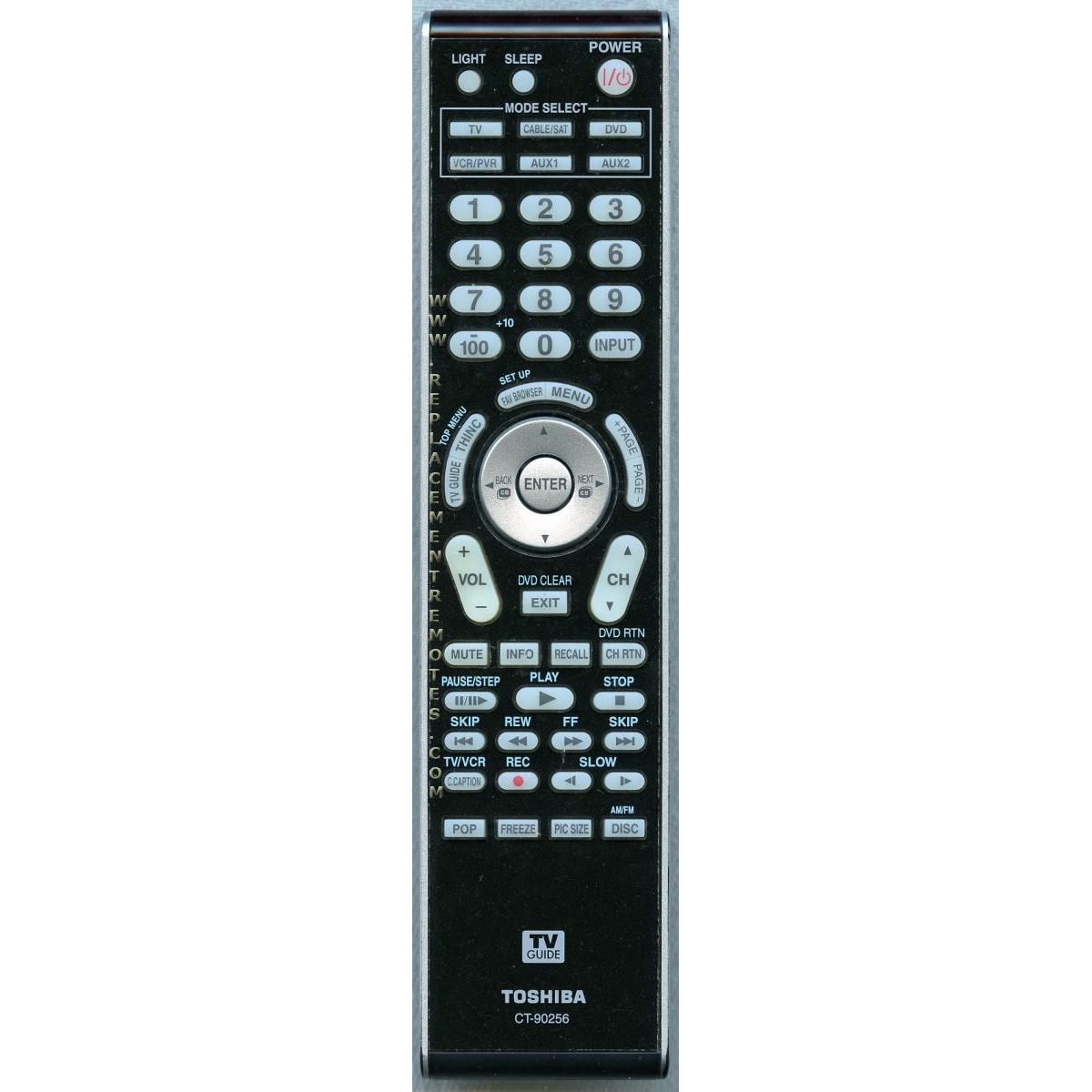 Toshiba CT90256 TV Remote Control