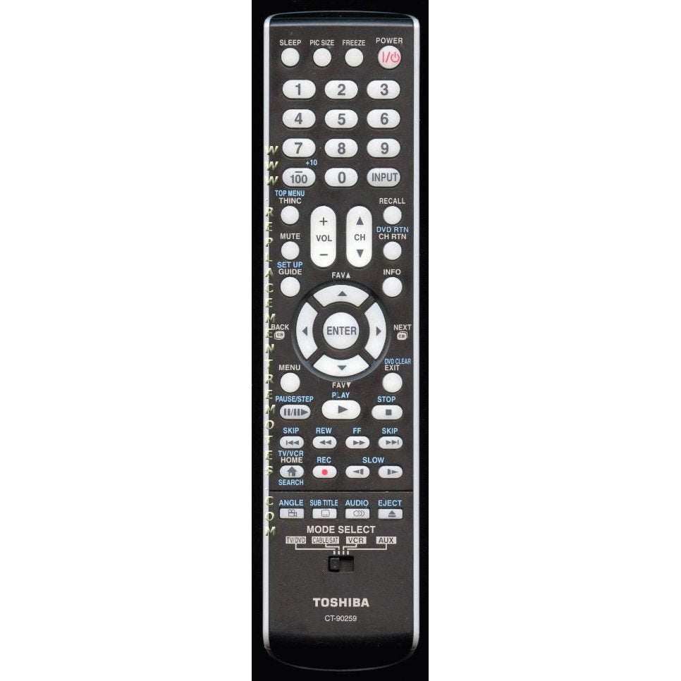 Toshiba CT90259 TV Remote Control