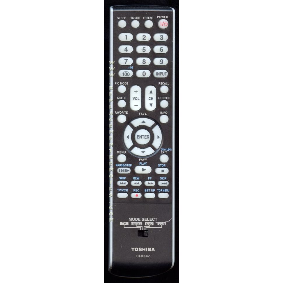 Toshiba CT90262 TV Remote Control