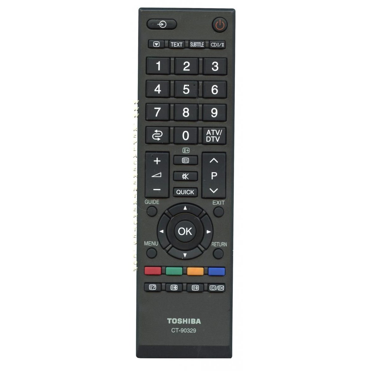 Toshiba CT90329 TV Remote Control