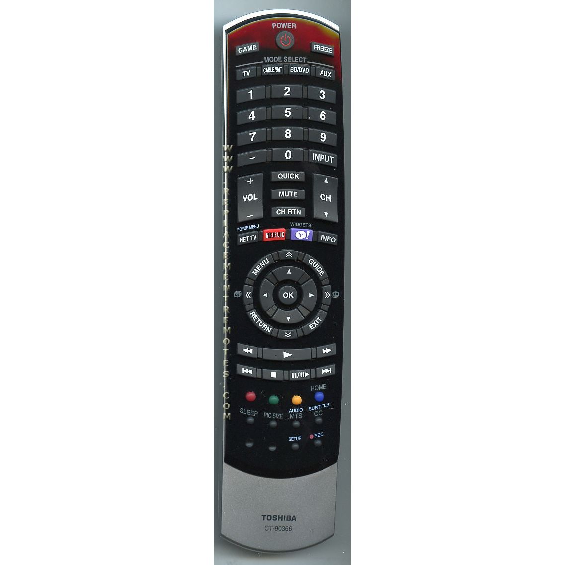 Toshiba CT90366 TV Remote Control