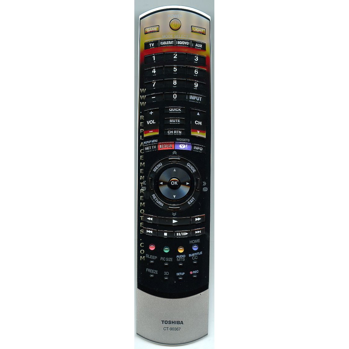 Toshiba CT90367 TV Remote Control