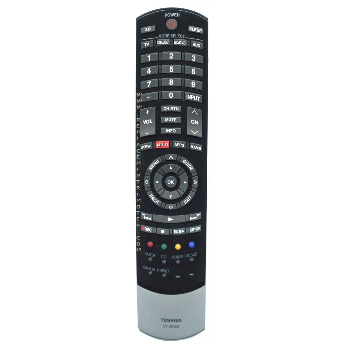 Toshiba CT90408 TV Remote Control