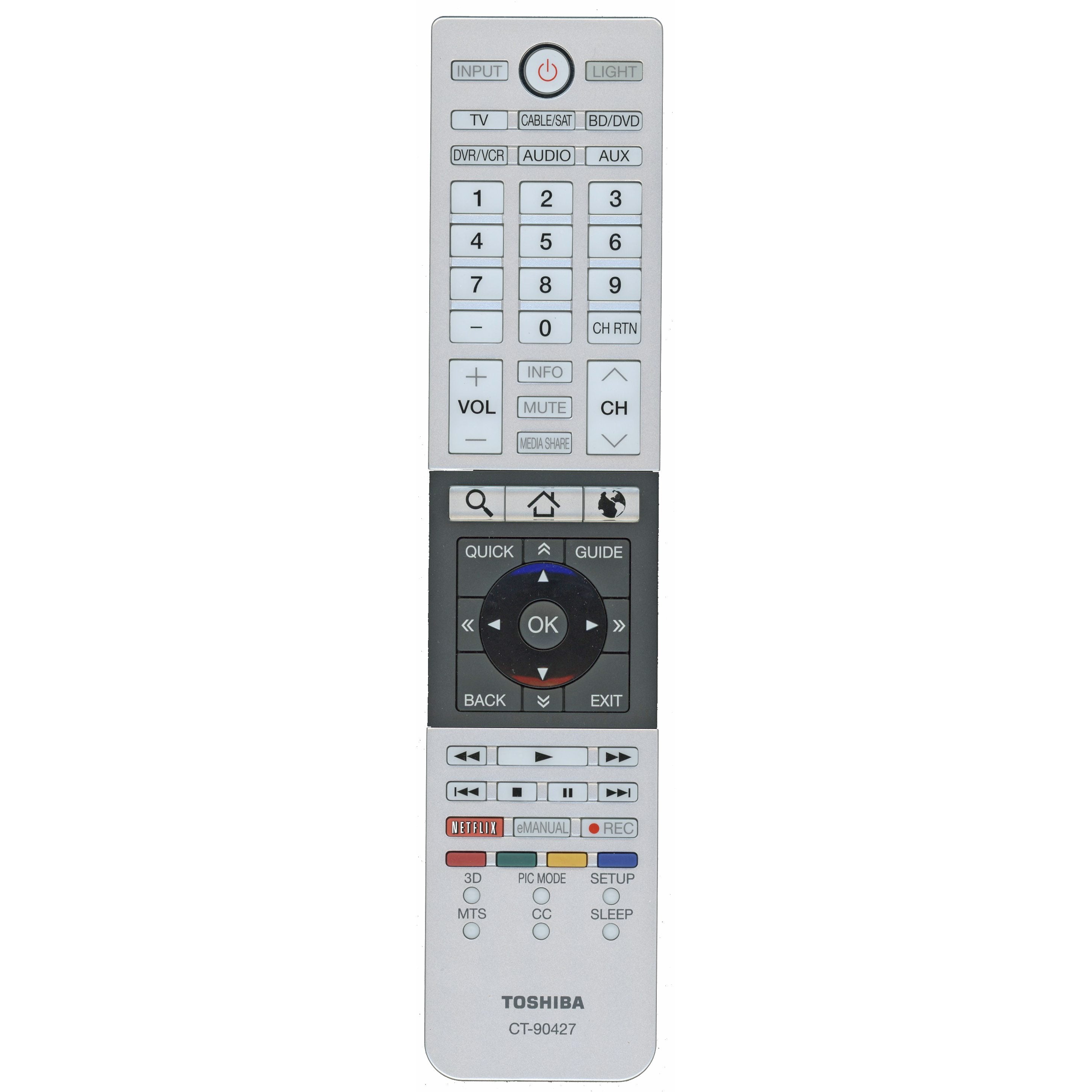 Toshiba CT90427 TV Remote Control