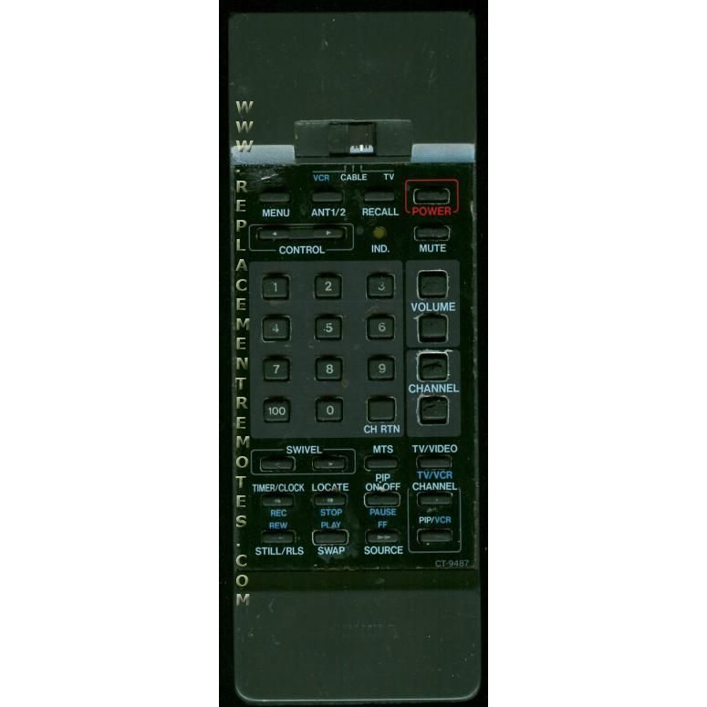 Toshiba CT9487 Consumer Electronics Remote Control