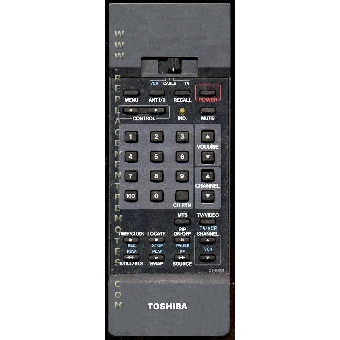 Toshiba CT9491 Consumer Electronics Remote Control