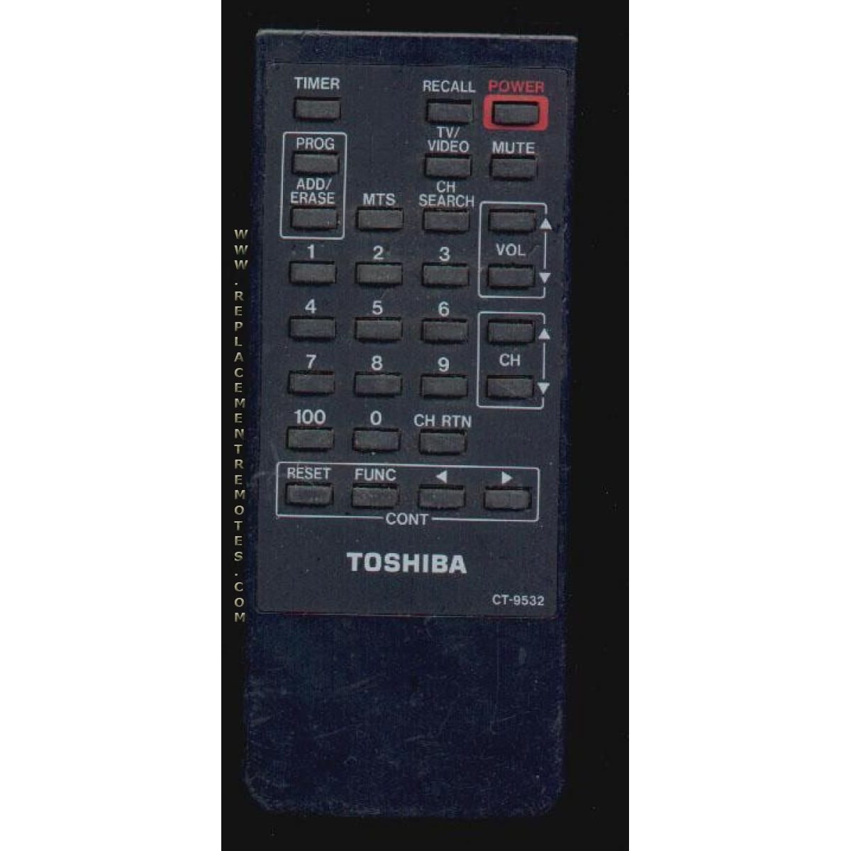 Toshiba CT9532 TV Remote Control