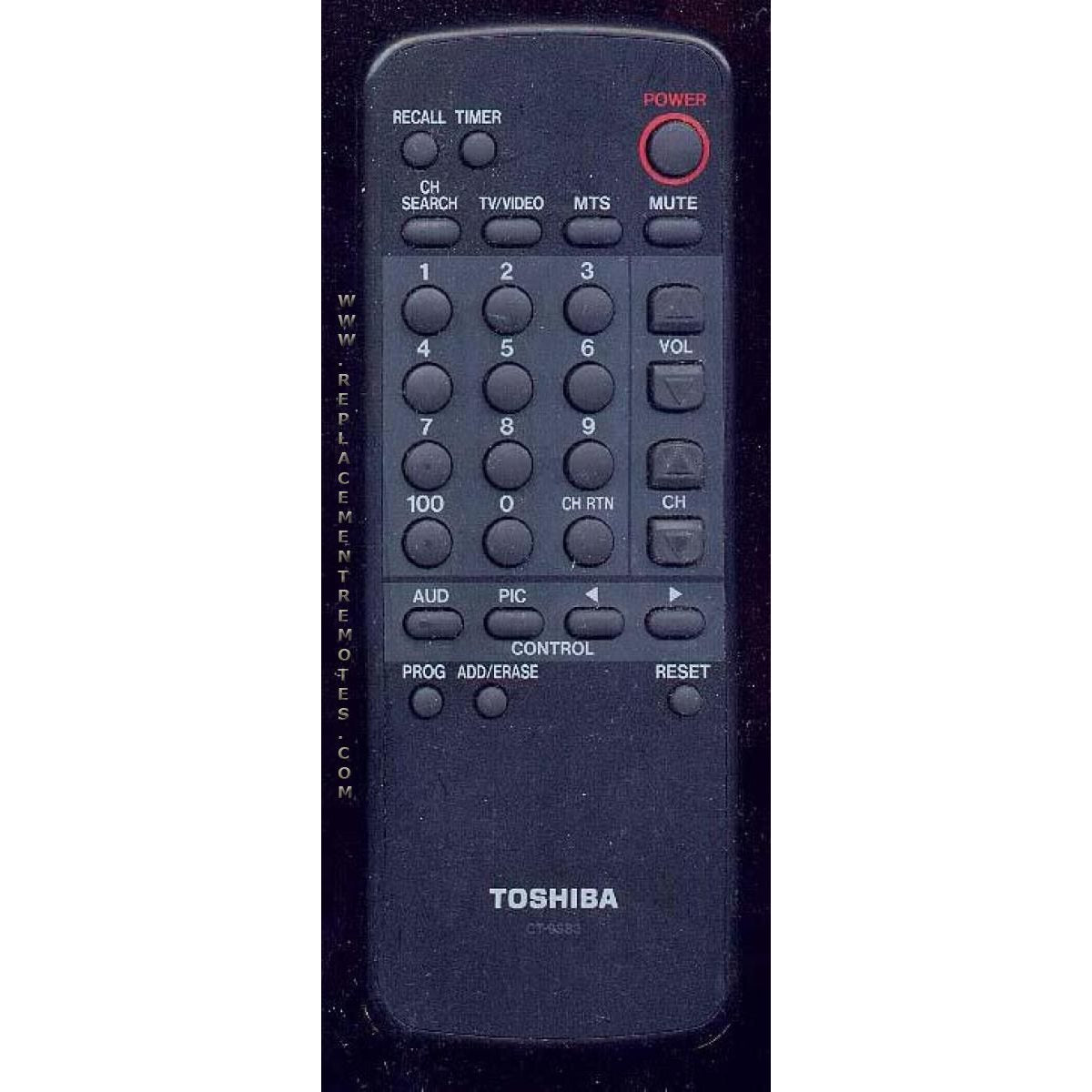 Toshiba CT9583 TV Remote Control