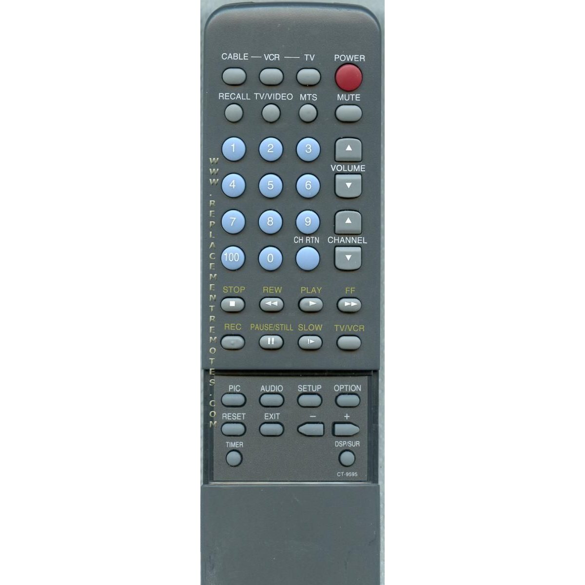 Toshiba CT9595 TV Remote Control