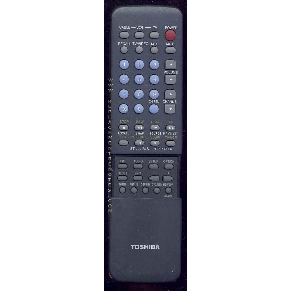 Toshiba CT9667 TV Remote Control