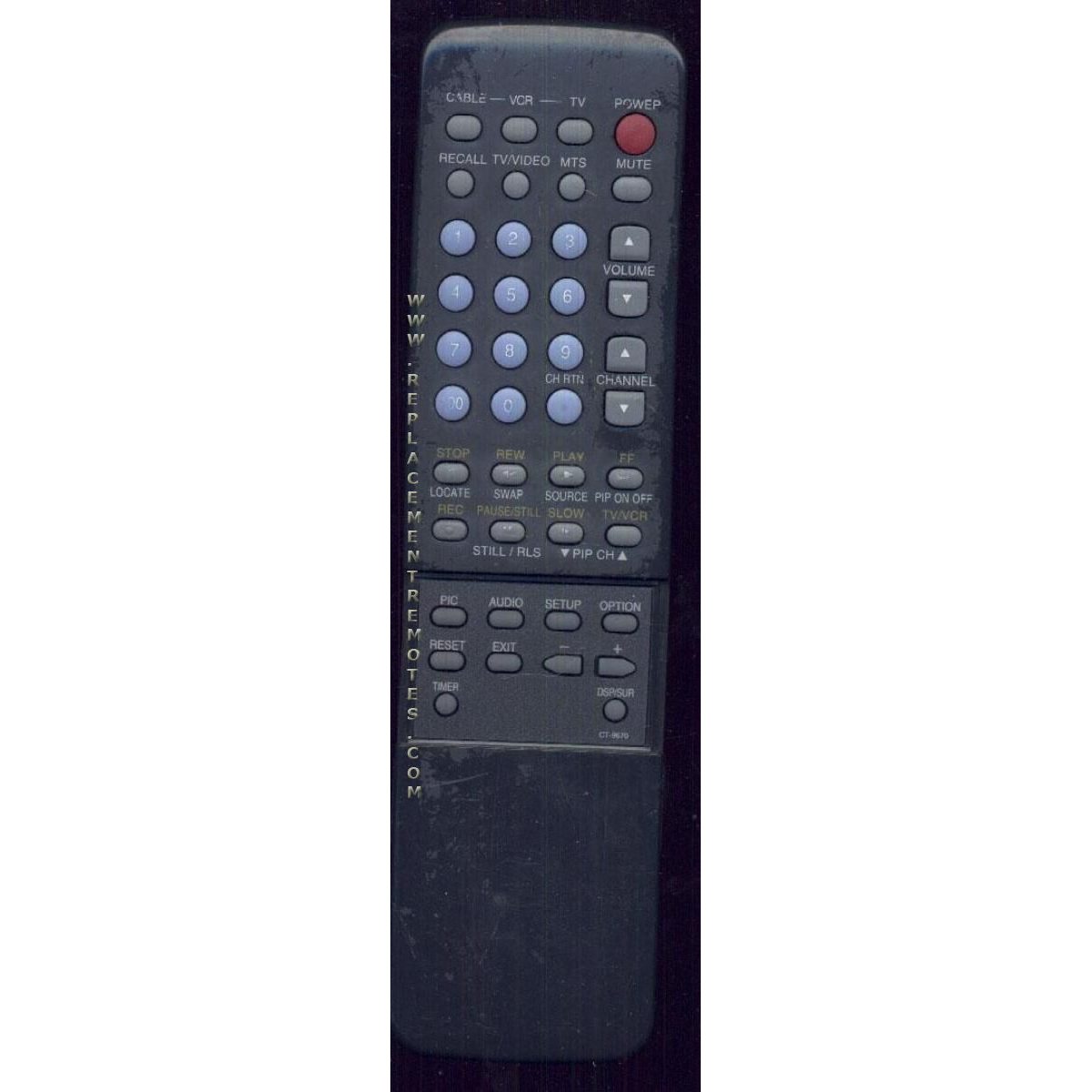 Toshiba CT9670 TV Remote Control