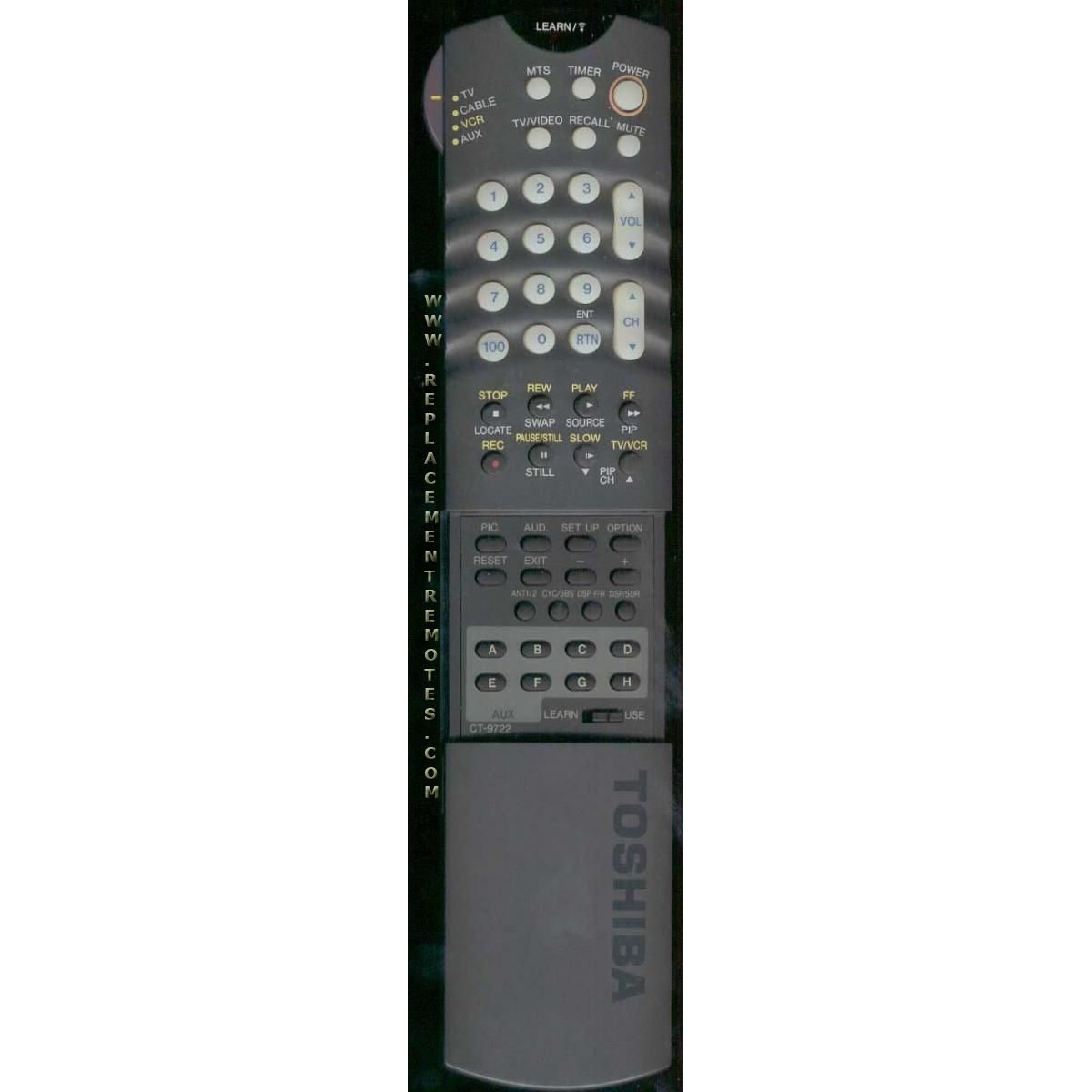 Toshiba CT9722 TV Remote Control