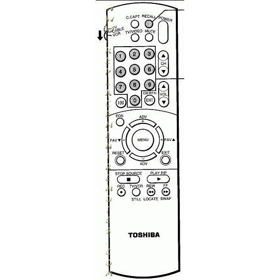 Toshiba CT9794 TV Remote Control