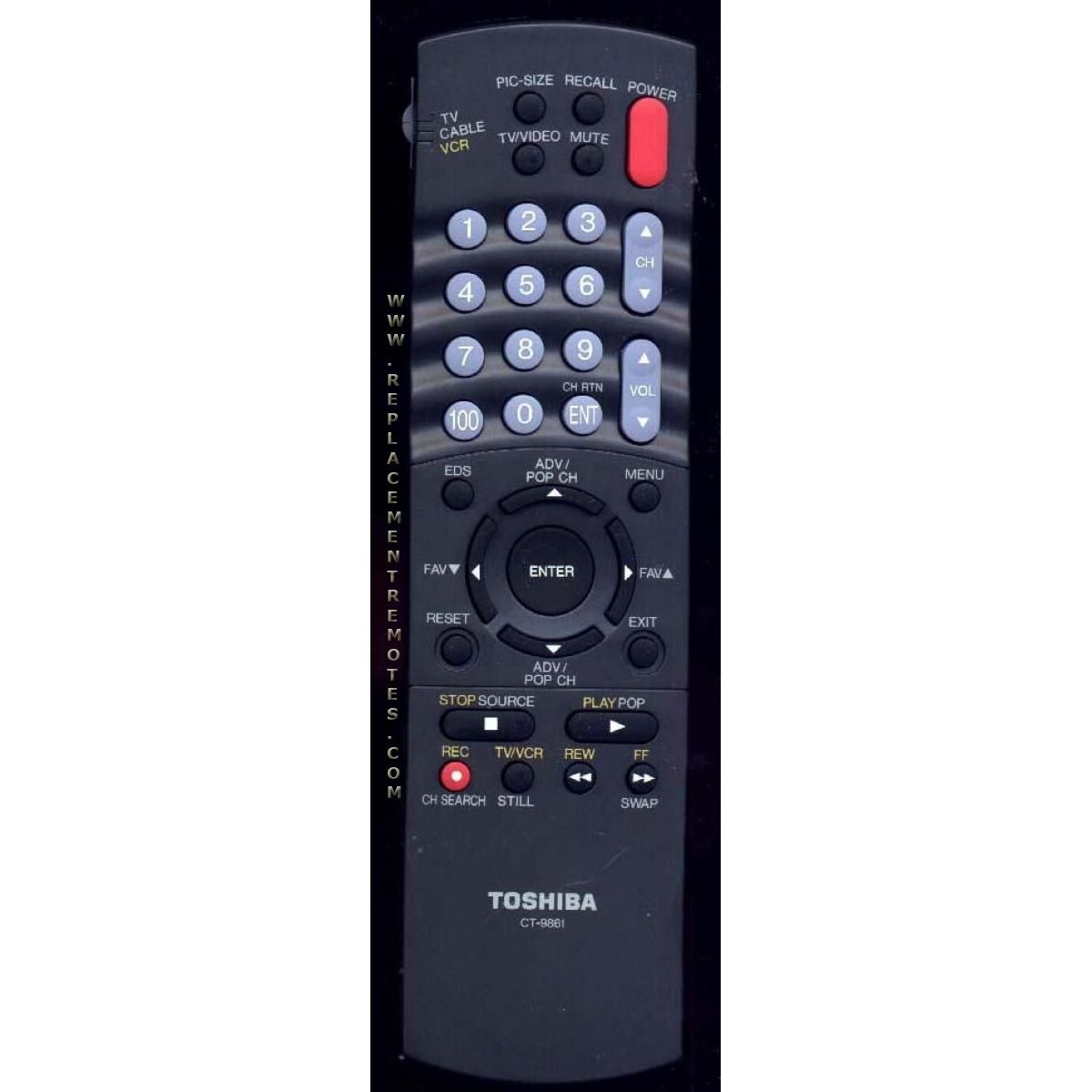 Toshiba CT9861 TV Remote Control