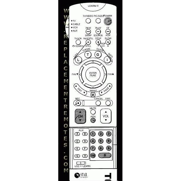 Toshiba CT9870 TV Remote Control