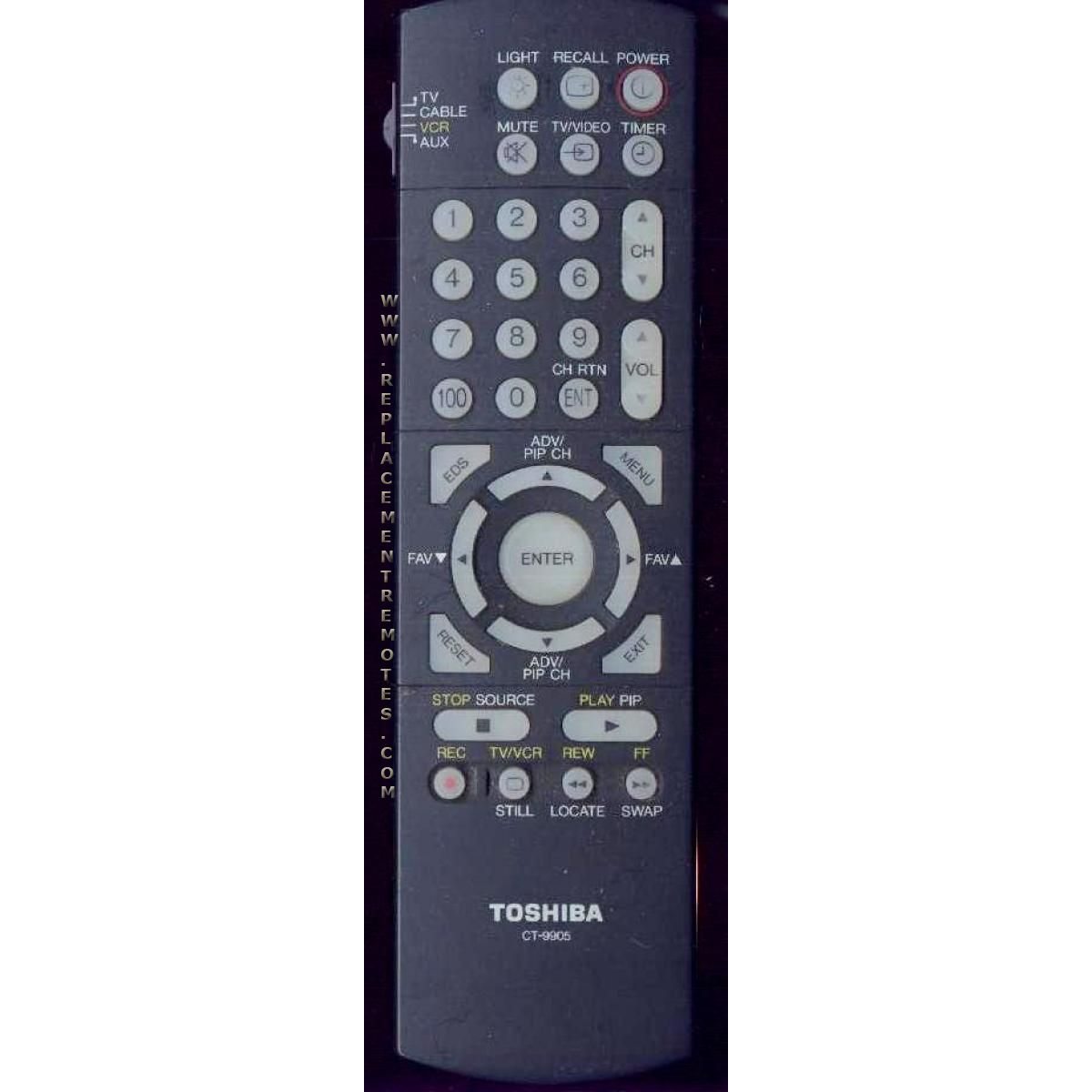 Toshiba CT9905 TV Remote Control