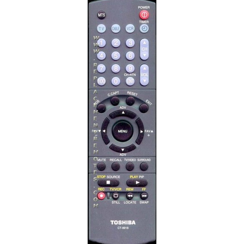 Toshiba CT9918 TV Remote Control