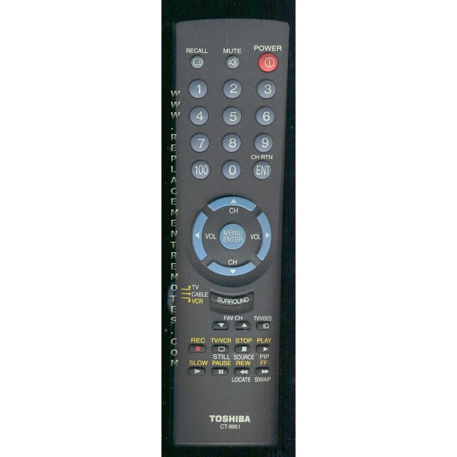 Toshiba CT9951 TV Remote Control