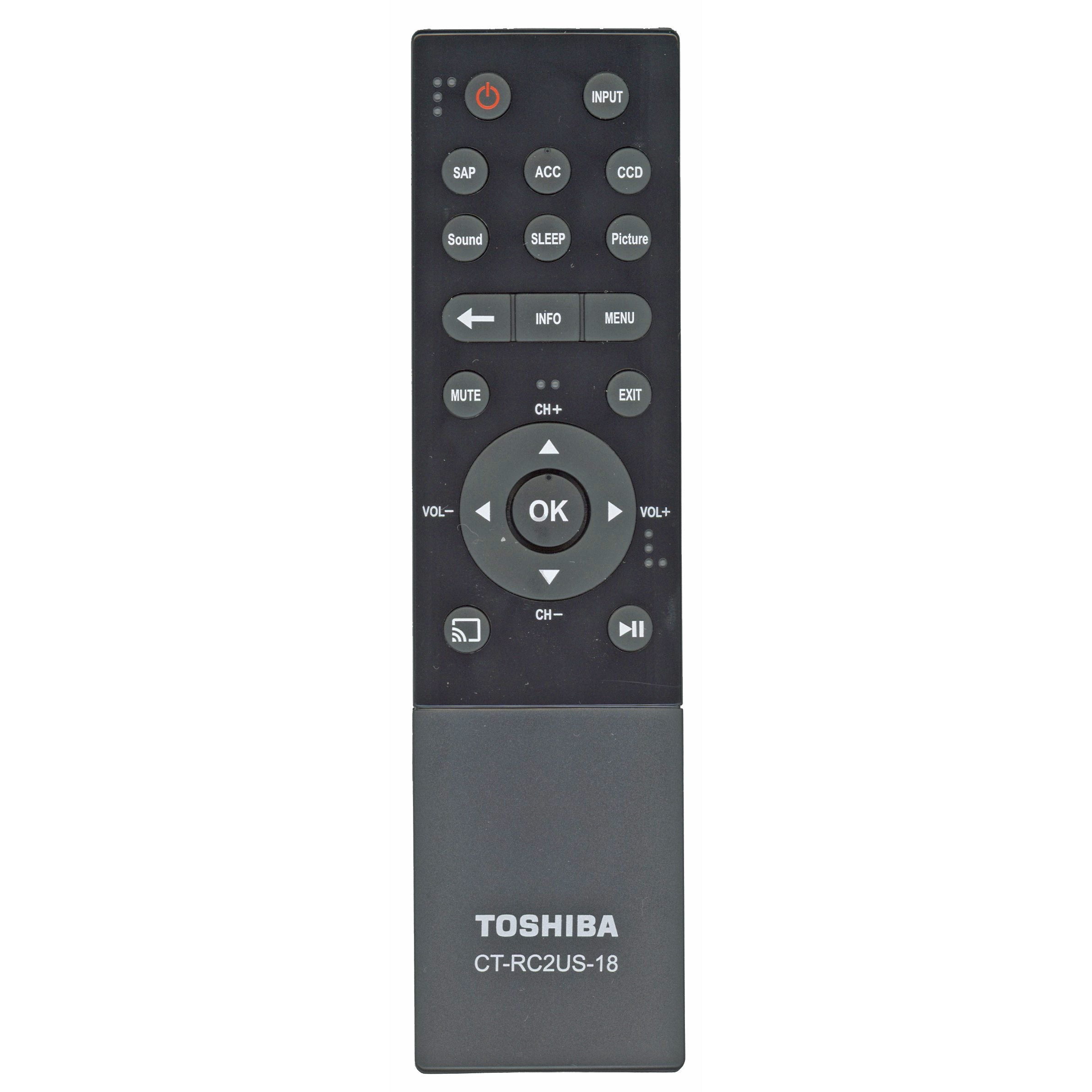 Toshiba CT-RC2US-18 TV Remote Control