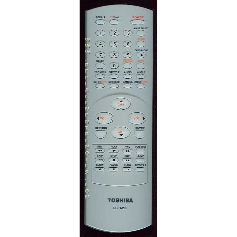 Toshiba DCFN20S TV/DVD Remote Control