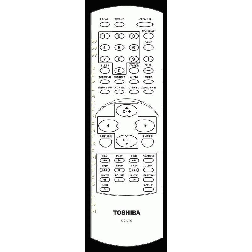 Toshiba DCL1S Consumer Electronics Remote Control