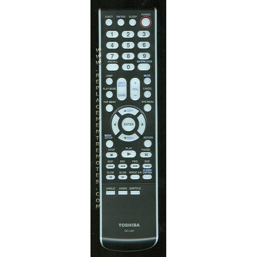 Toshiba DCLB1 TV/DVD Remote Control