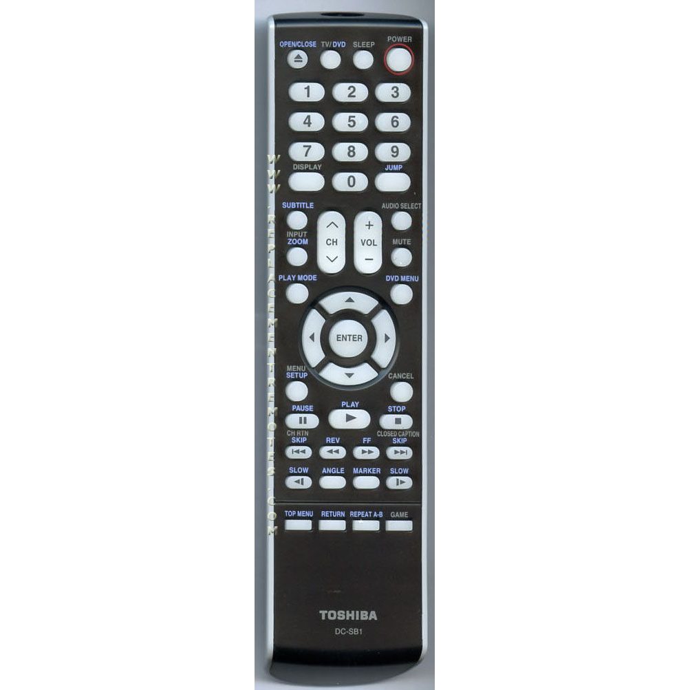 Toshiba DCSB1 TV/DVD Remote Control