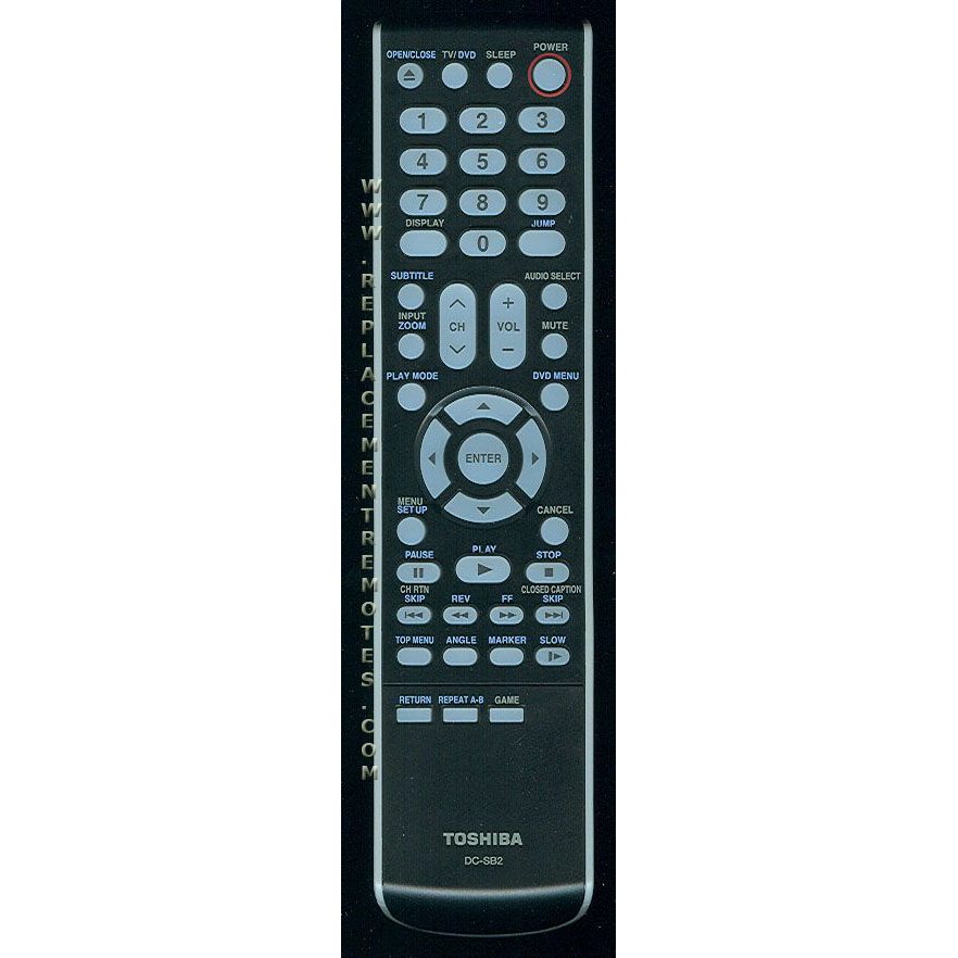 Toshiba DCSB2 TV/DVD Remote Control