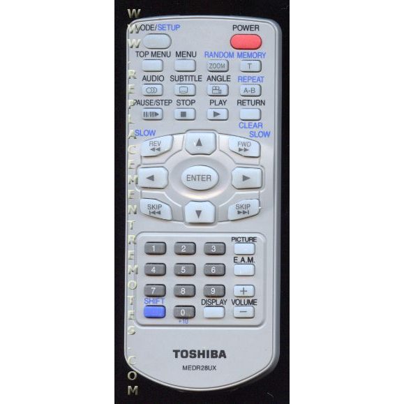 Toshiba MEDR28UX DVD Remote Control