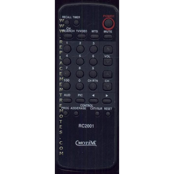 Toshiba RC2001 Consumer Electronics Remote Control