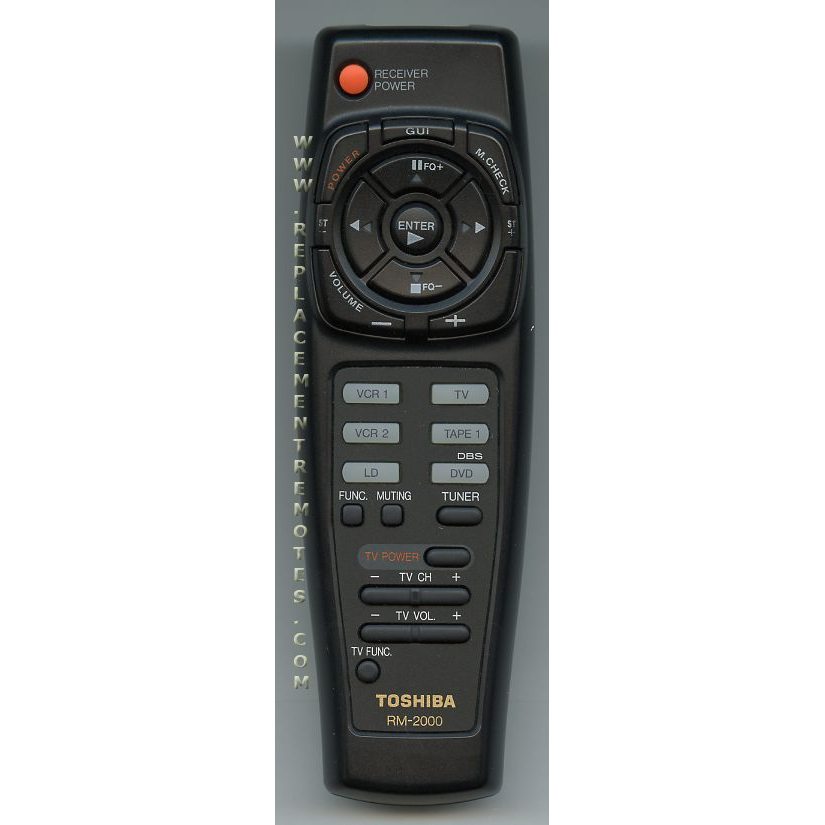 Toshiba RM2000 Consumer Electronics Remote Control