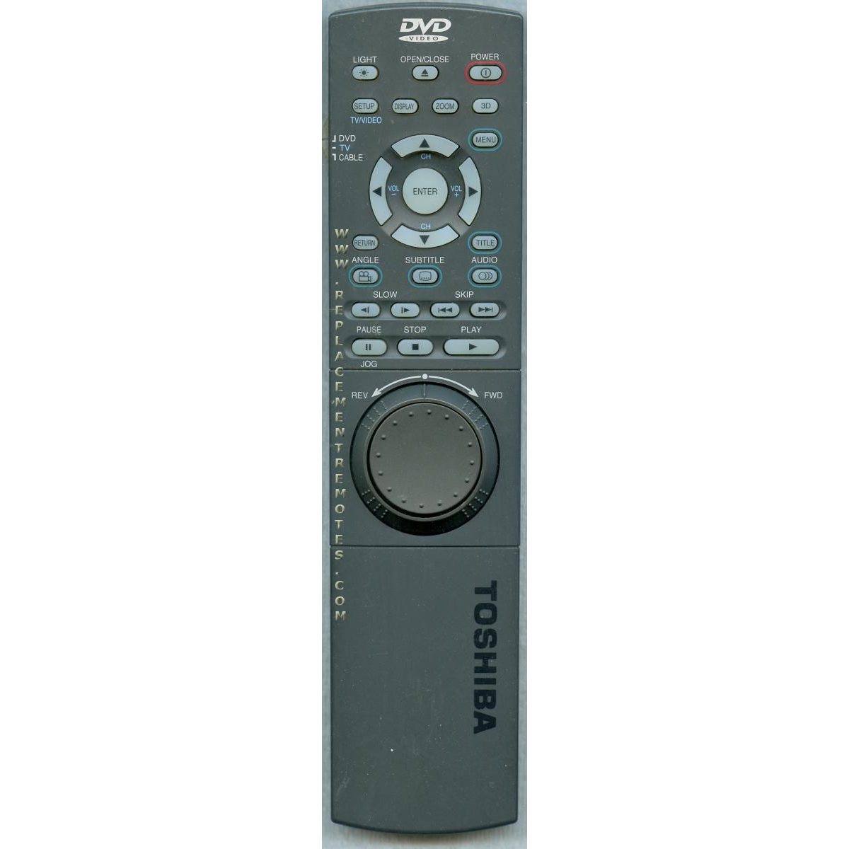 Toshiba SER0002 DVD Remote Control