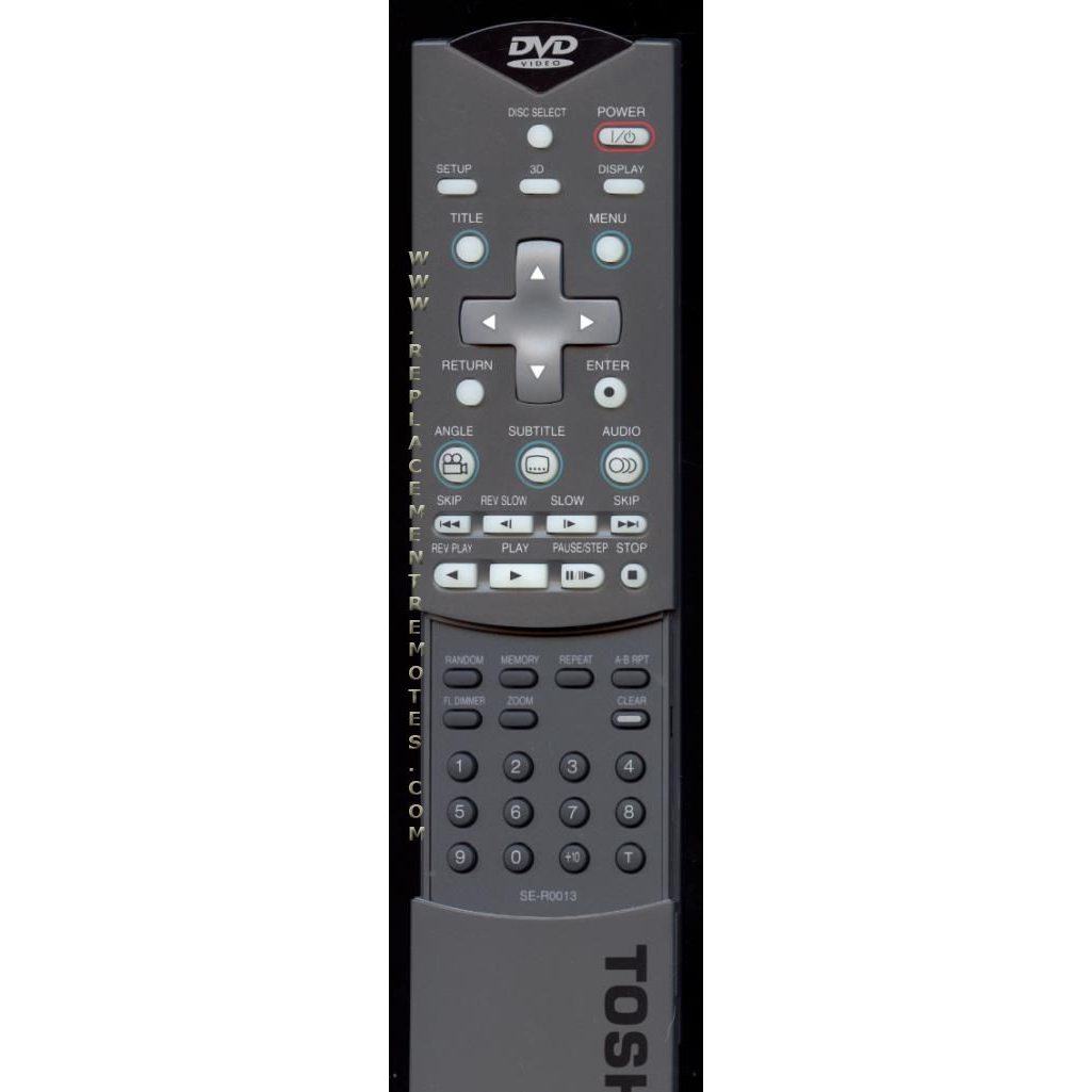 Toshiba SER0013 DVD Remote Control