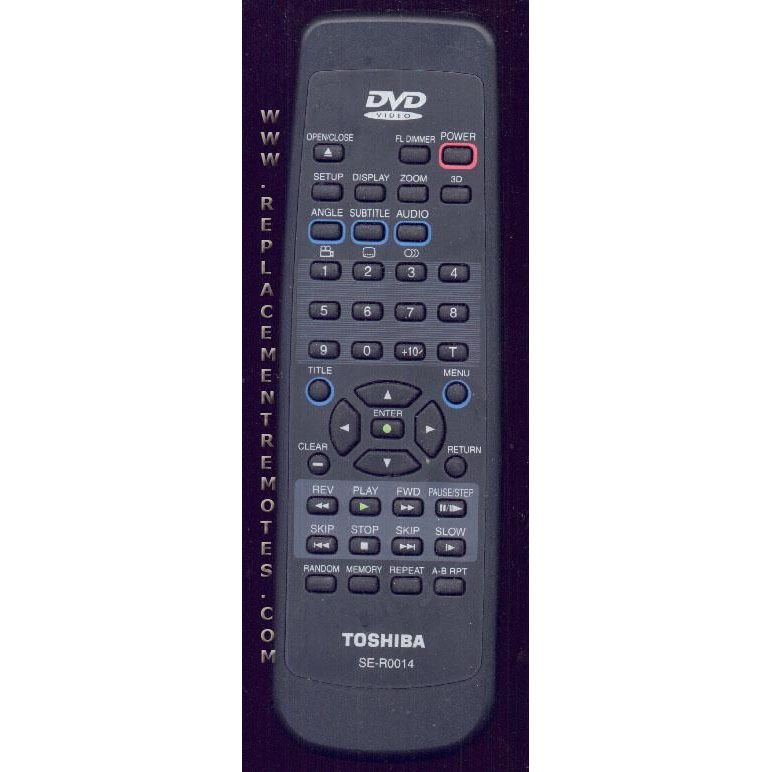 Toshiba SER0014 DVD Remote Control