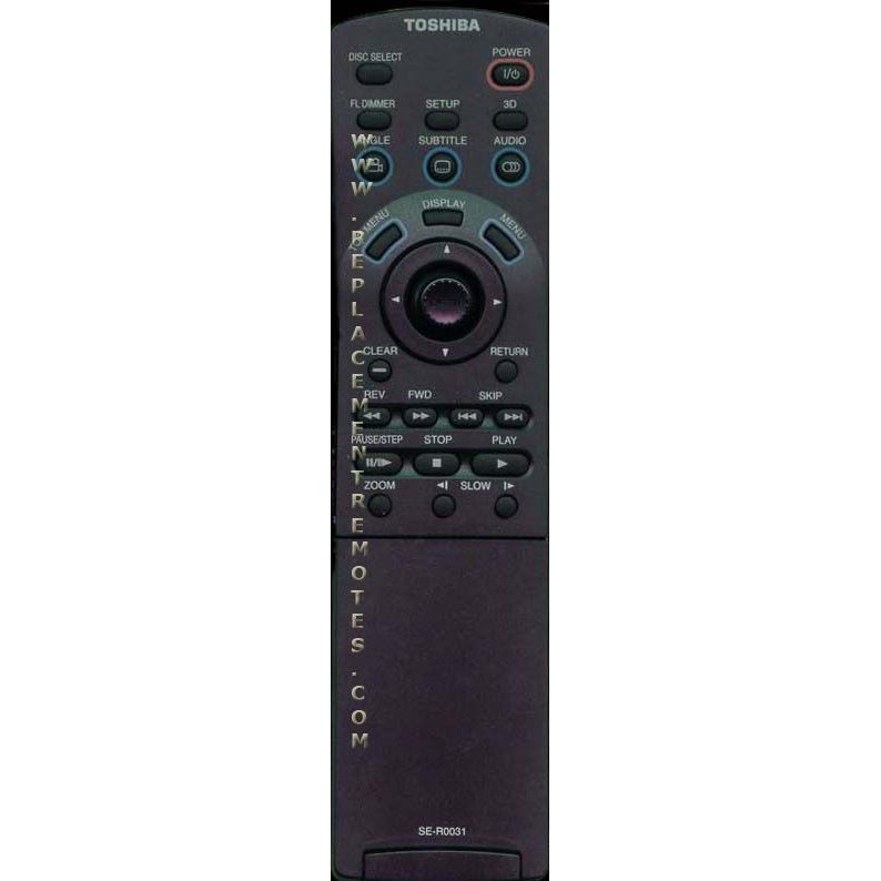 Toshiba SER0031 DVD Remote Control