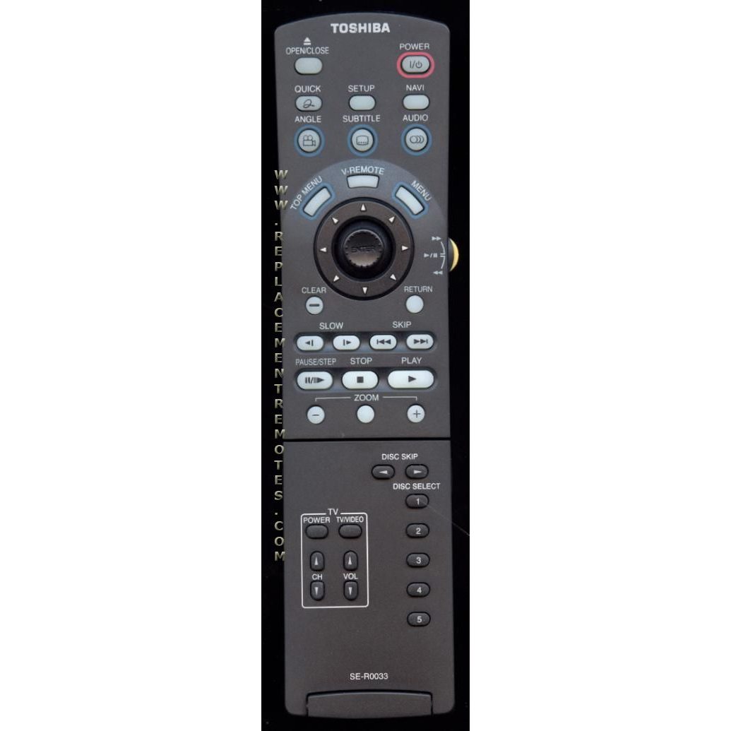 Toshiba SER0033 DVD Remote Control