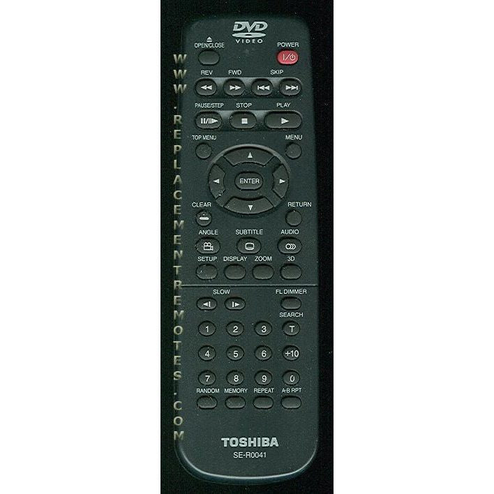 Toshiba SER0041 DVD Remote Control