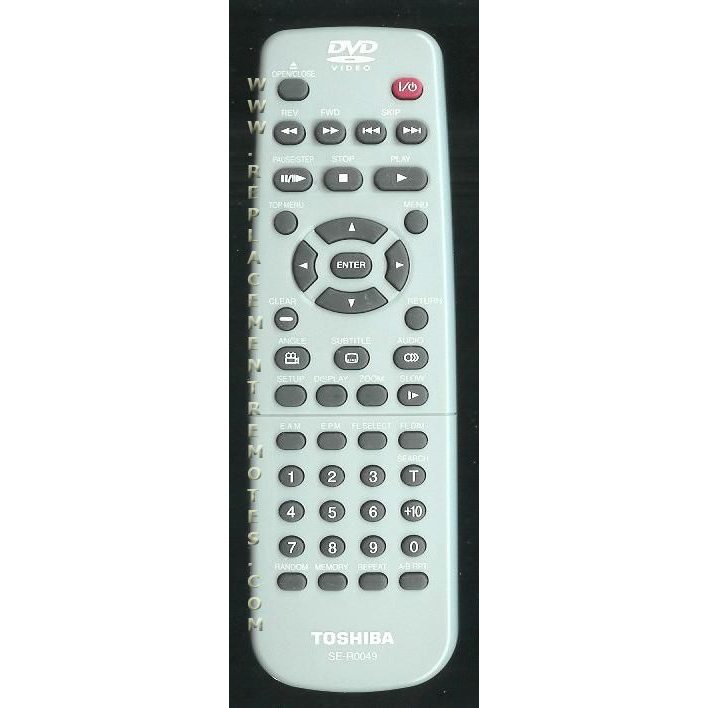 Toshiba SER0049 DVD Remote Control