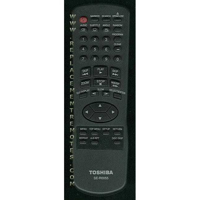 Toshiba SER0055 DVD Remote Control