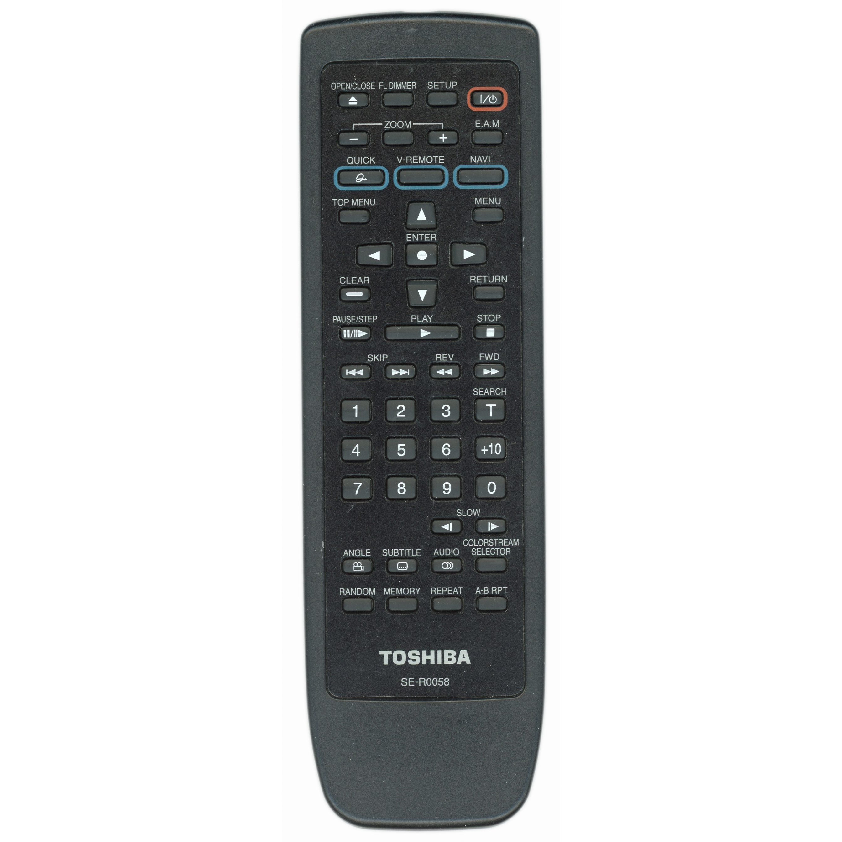 Toshiba SER0058 DVD Remote Control